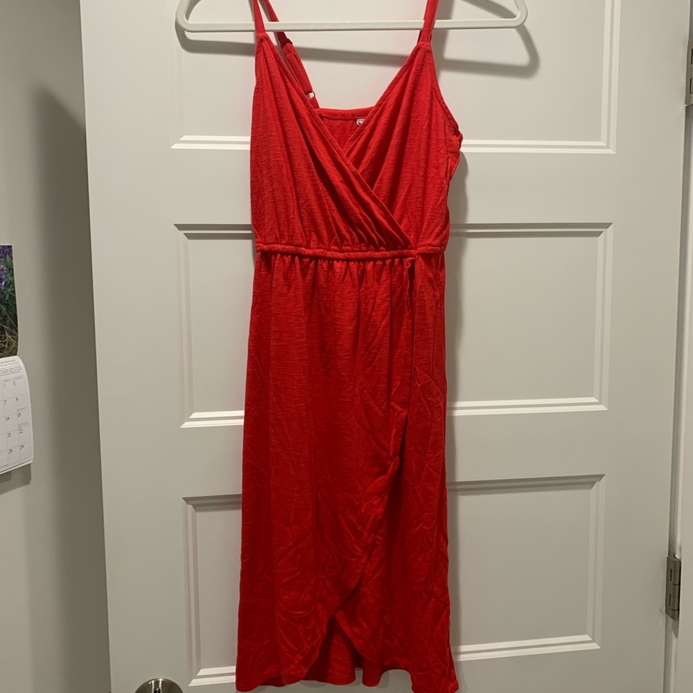 Wrap Around Red Dress - Picture 1 of 5